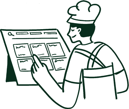Illustration of a point-of-sale setup