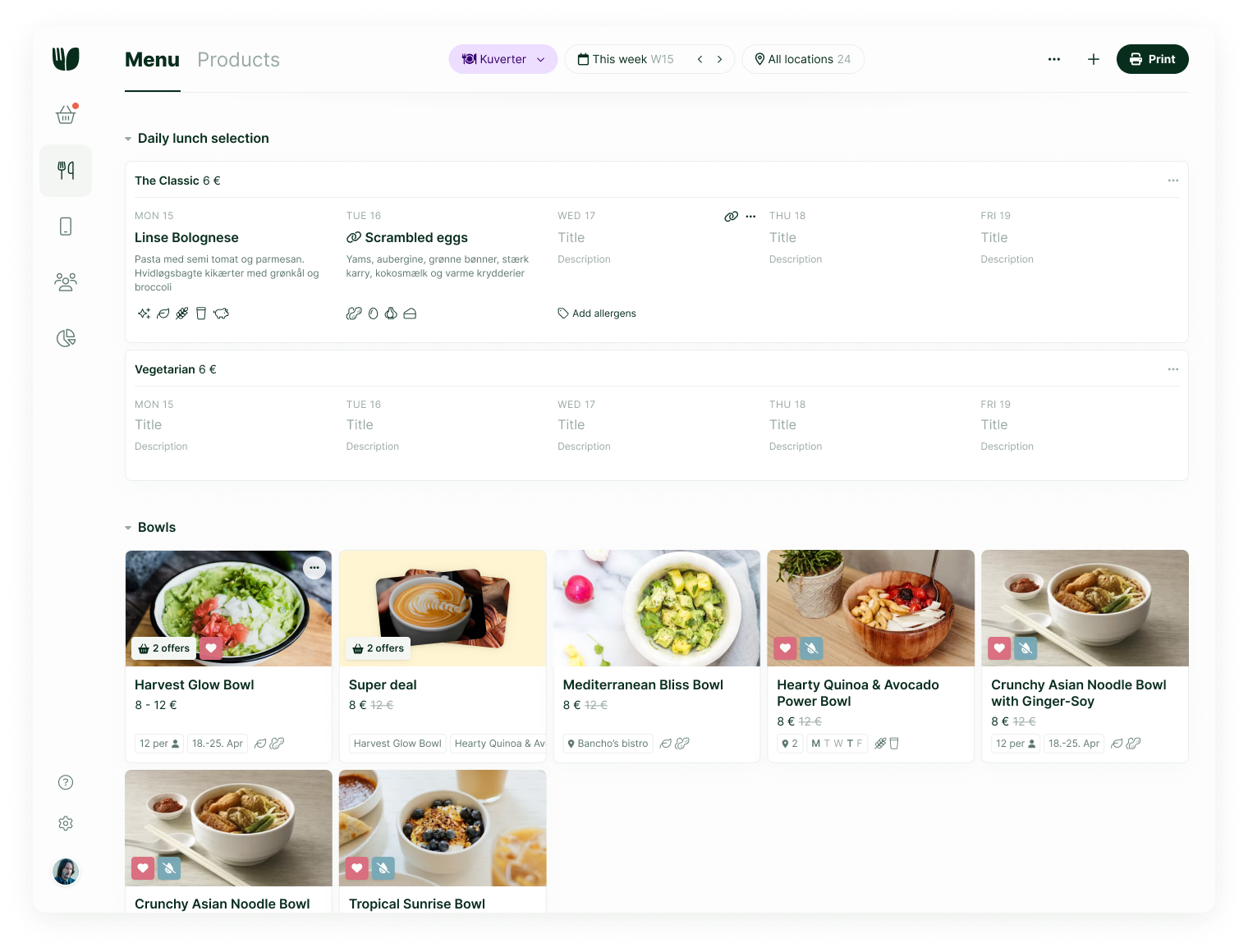 Admin platform screenshot 1